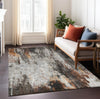 Piper Looms Chantille Abstract ACN1640 Gray Machine Washable Area Rug Lifestyle Image Feature