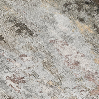 Piper Looms Chantille Abstract ACN1640 Gray Machine Washable Area Rug Swatch Image