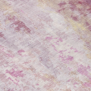 Piper Looms Chantille Abstract ACN1640 Pink Machine Washable Area Rug Swatch Image