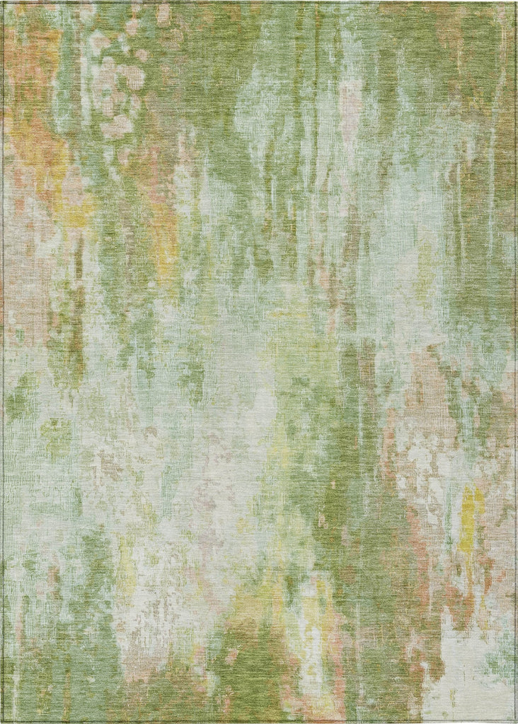 Piper Looms Chantille Abstract ACN1640 Sage Machine Washable Area Rug main image