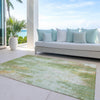 Piper Looms Chantille Abstract ACN1640 Sage Machine Washable Area Rug Outdoor Lifestyle Image Feature