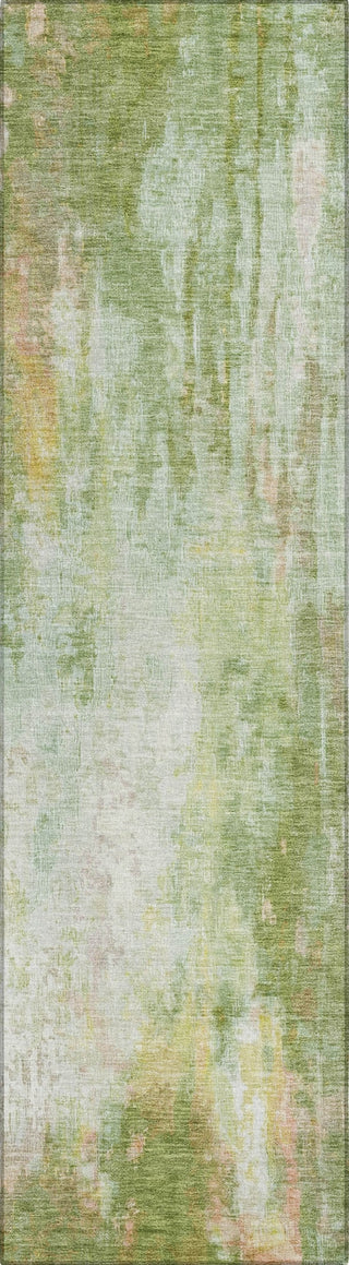 Piper Looms Chantille Abstract ACN1640 Sage Machine Washable Area Rug Runner Main Image