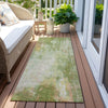 Piper Looms Chantille Abstract ACN1640 Sage Machine Washable Area Rug Runner Outdoor Lifestyle Image Feature