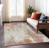 Piper Looms Chantille Abstract ACN1640 Tan Machine Washable Area Rug Lifestyle Image Feature