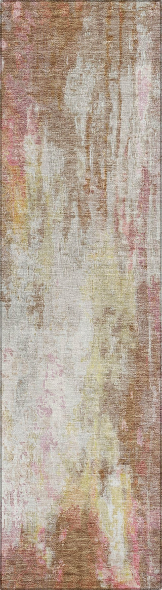 Piper Looms Chantille Abstract ACN1640 Tan Machine Washable Area Rug Runner Main Image