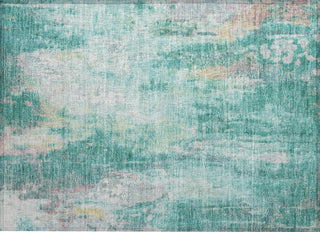 Piper Looms Chantille Abstract ACN1640 Teal Machine Washable Area Rug Scatter Main Image