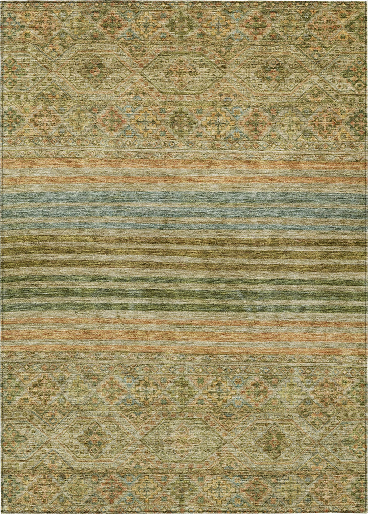 Piper Looms Chantille Stripes ACN1641 Aloe Machine Washable Area Rug main image