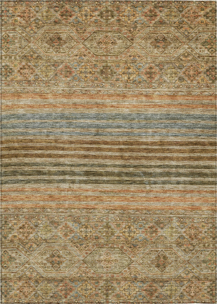Piper Looms Chantille Stripes ACN1641 Copper Machine Washable Area Rug main image