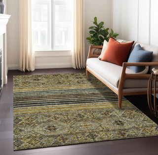 Piper Looms Chantille Stripes ACN1641 Gray Machine Washable Area Rug Lifestyle Image Feature