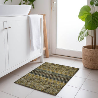 Piper Looms Chantille Stripes ACN1641 Gray Machine Washable Area Rug Scatter Lifestyle Image Feature
