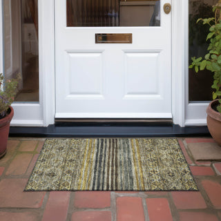 Piper Looms Chantille Stripes ACN1641 Gray Machine Washable Area Rug Scatter Outdoor Lifestyle Image Feature