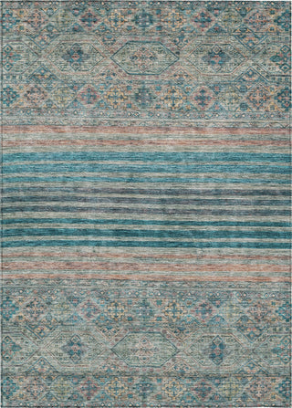 Piper Looms Chantille Stripes ACN1641 Teal Machine Washable Area Rug main image