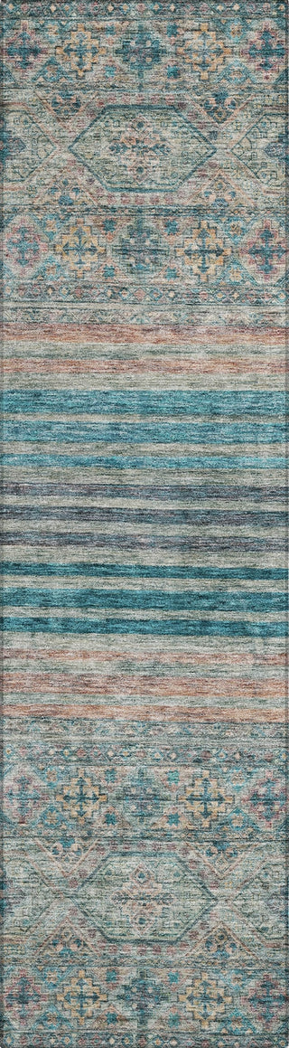 Piper Looms Chantille Stripes ACN1641 Teal Machine Washable Area Rug Runner Main Image