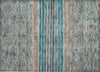 Piper Looms Chantille Stripes ACN1641 Teal Machine Washable Area Rug Scatter Main Image