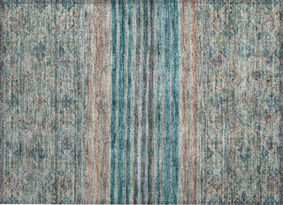 Piper Looms Chantille Stripes ACN1641 Teal Machine Washable Area Rug Scatter Main Image