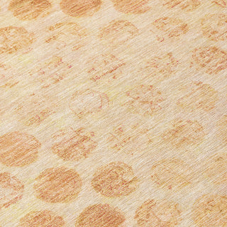 Piper Looms Chantille Geometric ACN1642 Peach Machine Washable Area Rug Swatch Image