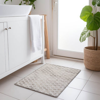 Piper Looms Chantille Geometric ACN1642 Taupe Machine Washable Area Rug Scatter Lifestyle Image Feature