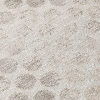 Piper Looms Chantille Geometric ACN1642 Taupe Machine Washable Area Rug Swatch Image