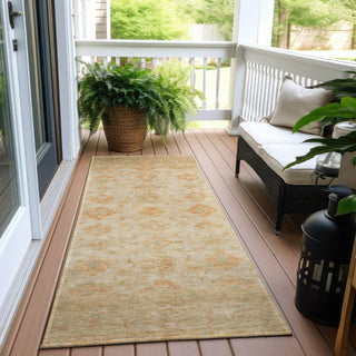 Piper Looms Chantille Global ACN1643 Beige Machine Washable Area Rug Runner Outdoor Lifestyle Image Feature