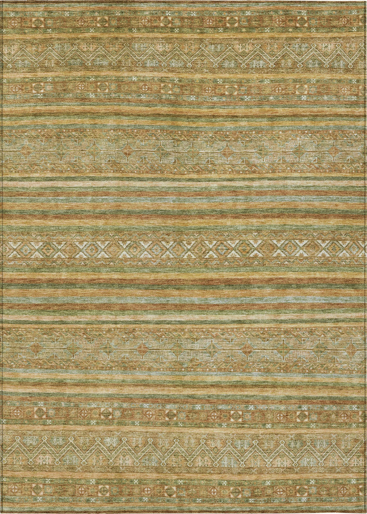 Piper Looms Chantille Stripes ACN1644 Aloe Machine Washable Area Rug main image