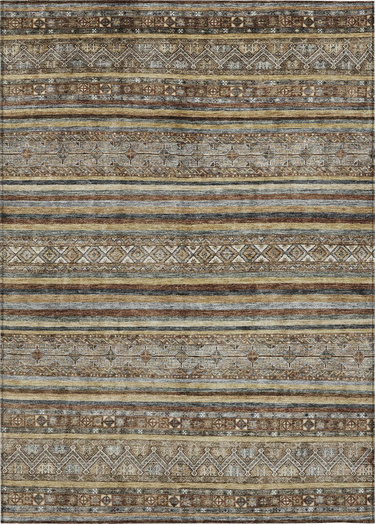 Piper Looms Chantille Stripes ACN1644 Brown Machine Washable Area Rug main image