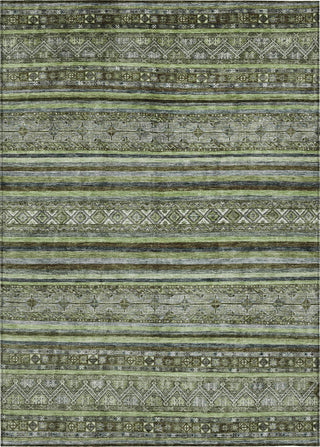 Piper Looms Chantille Stripes ACN1644 Olive Machine Washable Area Rug main image