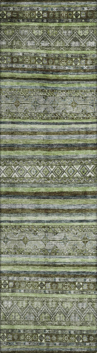 Piper Looms Chantille Stripes ACN1644 Olive Machine Washable Area Rug Runner Main Image