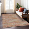 Piper Looms Chantille Stripes ACN1644 Paprika Machine Washable Area Rug Lifestyle Image Feature