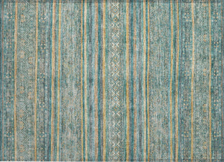 Piper Looms Chantille Stripes ACN1644 Teal Machine Washable Area Rug Scatter Main Image