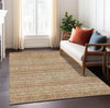 Piper Looms Chantille Stripes ACN1644 Terracotta Machine Washable Area Rug Lifestyle Image Feature