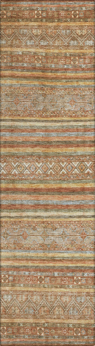 Piper Looms Chantille Stripes ACN1644 Terracotta Machine Washable Area Rug Runner Main Image