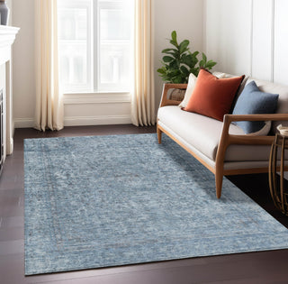 Piper Looms Chantille Global ACN1645 Blue Machine Washable Area Rug Lifestyle Image Feature