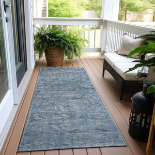 Piper Looms Chantille Global ACN1645 Blue Machine Washable Area Rug Runner Outdoor Lifestyle Image Feature