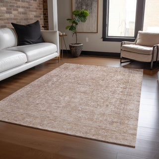 Piper Looms Chantille Global ACN1645 Copper Machine Washable Area Rug Lifestyle Image Feature