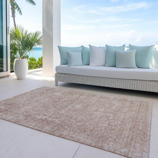 Piper Looms Chantille Global ACN1645 Copper Machine Washable Area Rug Outdoor Lifestyle Image Feature