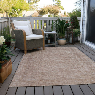 Piper Looms Chantille Global ACN1645 Copper Machine Washable Area Rug Outdoor Lifestyle Image Feature