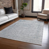 Piper Looms Chantille Global ACN1645 Silver Machine Washable Area Rug Lifestyle Image Feature