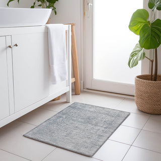 Piper Looms Chantille Global ACN1645 Silver Machine Washable Area Rug Scatter Lifestyle Image Feature