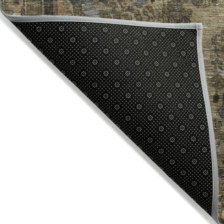 Piper Looms Chantille Global ACN1646 Brown Machine Washable Area Rug Backing Image