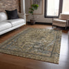 Piper Looms Chantille Global ACN1646 Brown Machine Washable Area Rug Lifestyle Image Feature