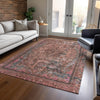Piper Looms Chantille Global ACN1646 Pink Machine Washable Area Rug Lifestyle Image Feature