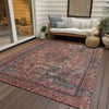 Piper Looms Chantille Global ACN1646 Pink Machine Washable Area Rug Outdoor Lifestyle Image Feature
