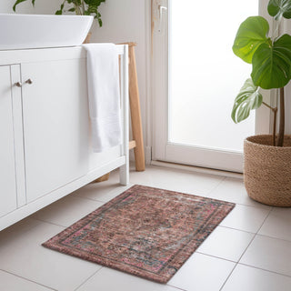 Piper Looms Chantille Global ACN1646 Pink Machine Washable Area Rug Scatter Lifestyle Image Feature