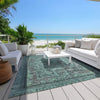 Piper Looms Chantille Global ACN1646 Teal Machine Washable Area Rug Outdoor Lifestyle Image Feature