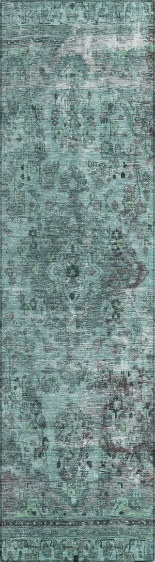 Piper Looms Chantille Global ACN1646 Teal Machine Washable Area Rug Runner Main Image