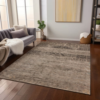 Piper Looms Chantille Global ACN1647 Brown Machine Washable Area Rug Lifestyle Image Feature