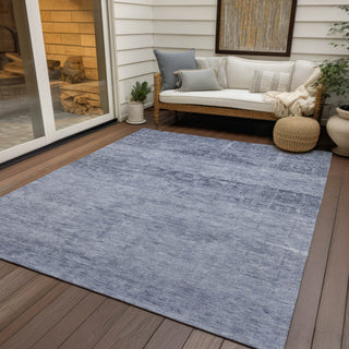 Piper Looms Chantille Global ACN1647 Denim Machine Washable Area Rug Outdoor Lifestyle Image Feature