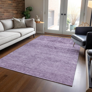 Piper Looms Chantille Global ACN1647 Plum Machine Washable Area Rug Lifestyle Image Feature