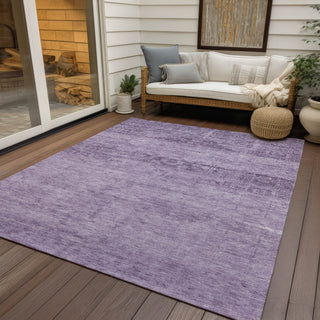 Piper Looms Chantille Global ACN1647 Plum Machine Washable Area Rug Outdoor Lifestyle Image Feature