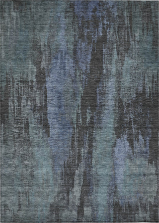 Piper Looms Chantille Abstract ACN1648 Blue Machine Washable Area Rug main image